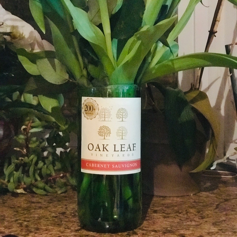 Handmade wine vases